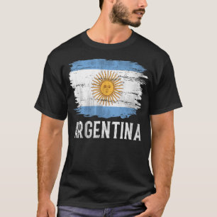 T-shirt Argentine vintage Drapeau pour l'Argentine