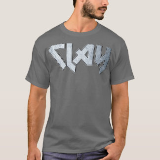 T-shirt Argile métallique lourde
