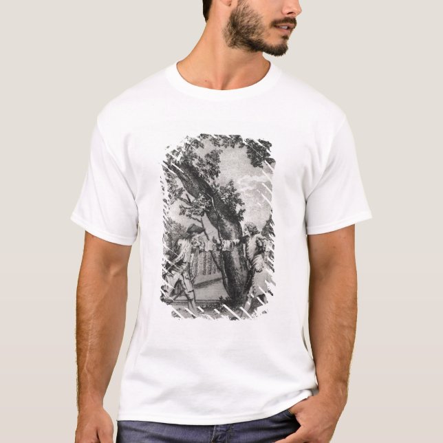 T-shirt Argument entre Jean-Jacques Rousseau (Devant)