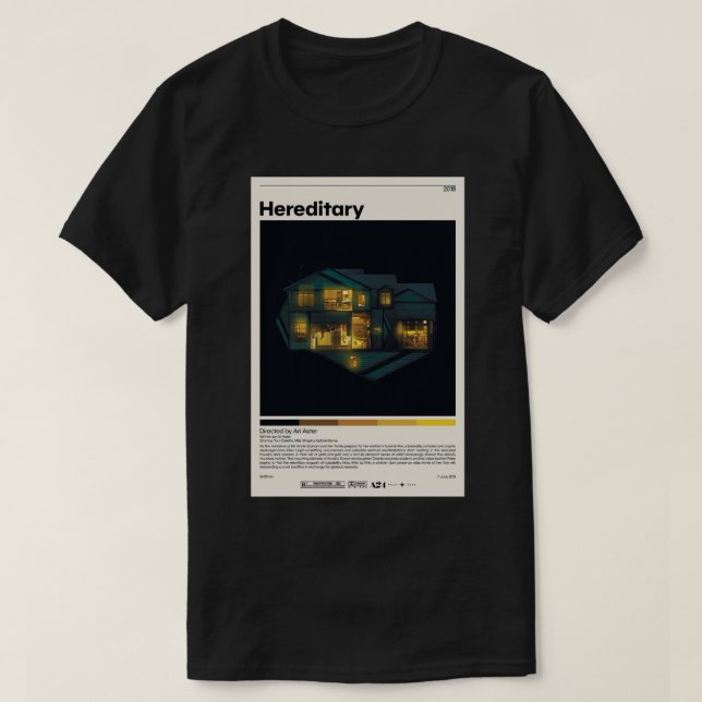 T-shirt Ari Aster héréditaire, Poster De Film Minimaliste, (Design devant)