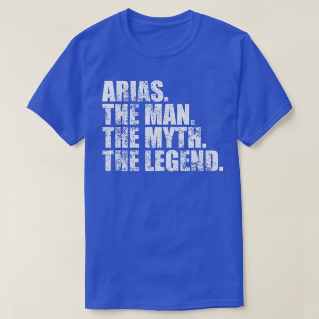 T-shirt Arias Arias Nom de famille Arias nom de famille Ar (Design devant)