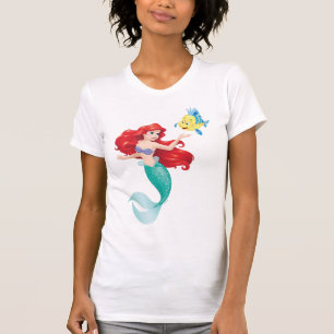 T-shirt Ariel et Flounder