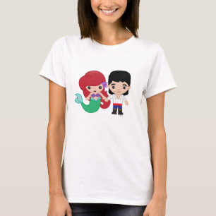 T-shirt Ariel et le prince Eric Emoji 2