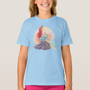 T-shirt Ariel rêvé sur les rochers