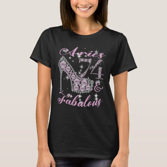 T-shirt Aries Femme 74 & Fabulement Parkly Talons Élevés 7 (Devant)