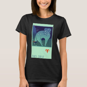 T-shirt Aries Ram Constellation, Astrologie Zodiaque Vinta