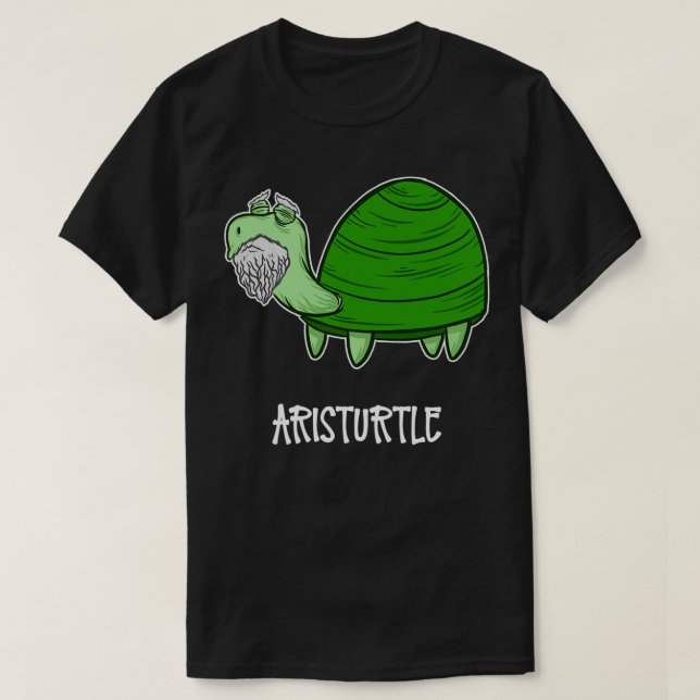 T-shirt Aristurtle Aristote en tourte (Design devant)