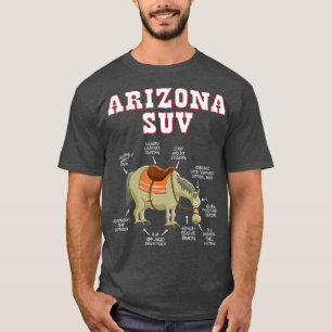 T-shirt Arizona AZ SUV Funny Plaisanterie Cheval Mule Souv