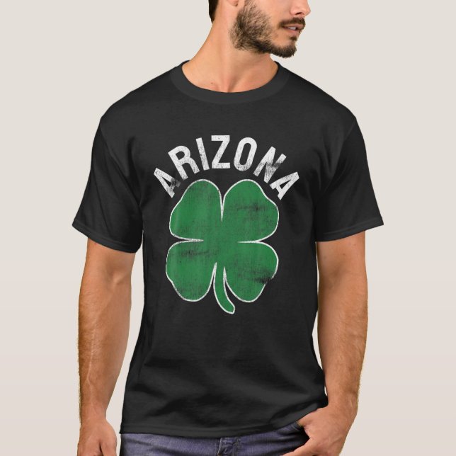T-shirt Arizona Cadeau St. Patrick's Day Shamrock Irlandai (Devant)