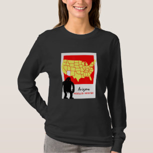 T-shirt Arizona Cryptid Accueil Du Monstre Mogollon