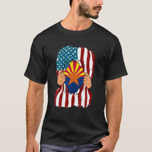 T-shirt Arizona Drapeau intérieur de moi Accueil State Pri