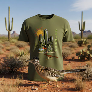 T-shirt Arizona Roadrunner Desert Cactus