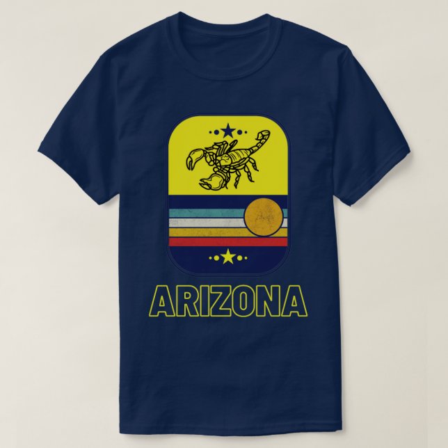 T-shirt Arizona Scorpion Sun Heat et Scorpions (Design devant)