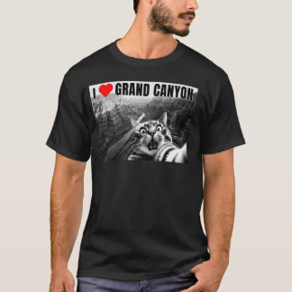 T-shirt Arizona Surprised Chat effrayé Selfie I Love Grand