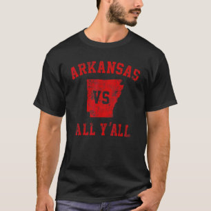 T-shirt Arkansas contre vous tous pour vous tous Vintage H