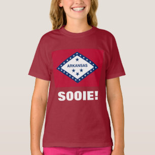 T-SHIRT ARKANSAS DARK RED