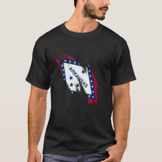 T-shirt Arkansas Drapeau Arkansan Drôle Arkansas Pride