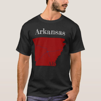 T-shirt Arkansas Interstates [Berry Red Design]