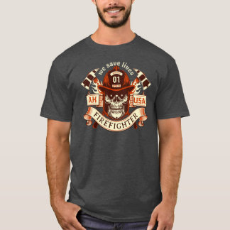 T-shirt Arkansas Pompier surdimensionné