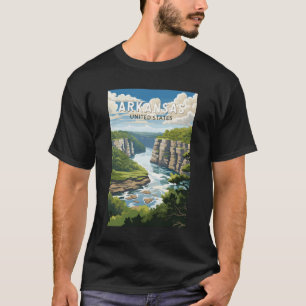 T-shirt Arkansas Travel Art Vintage