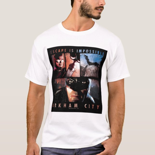 T-shirt Arkham City Escape est impossible (Devant)