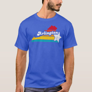 T-shirt Arlington Virginia Vintage Souvenir détendu 2