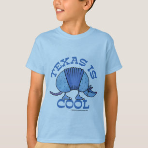 T-shirt Armadillo Blue-Texas est Cool