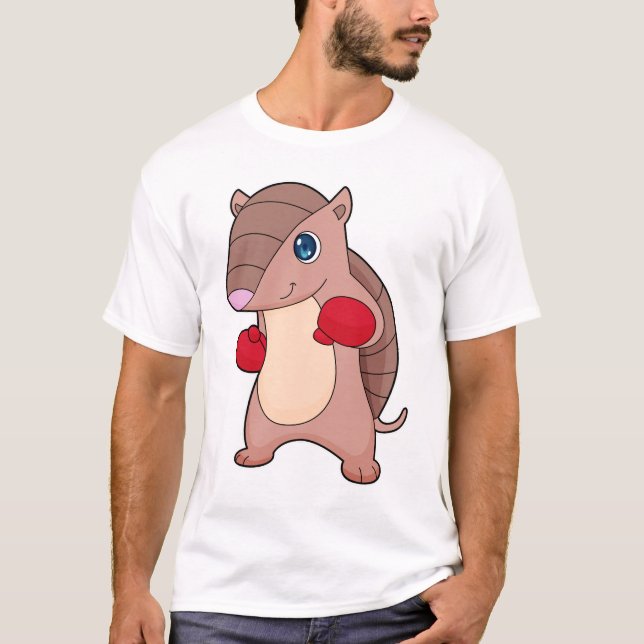 T-shirt Armadillo Boxer Gants de boxe (Devant)