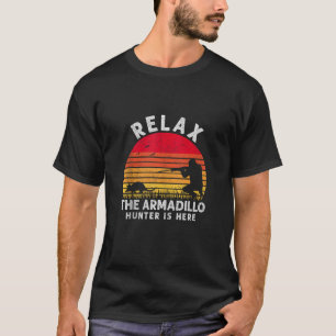 T-shirt Armadillo Hunter For Men Retro Armadillos Haunting