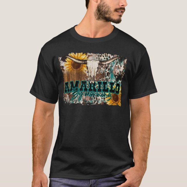 T-shirt Armadillo Par Matin TShirt, Taureau De Cowhide (Devant)