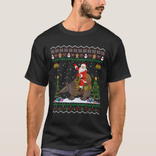 T-shirt Armadillo Ugly Xmas Cadeau Père Noël Riding Armadi