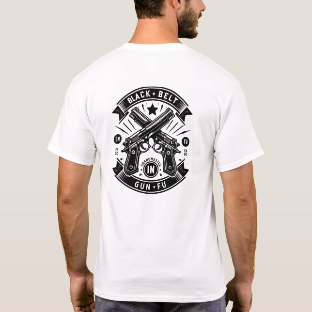 T-shirt Arme à ceinture noire Fu Grand Maître (Dos)