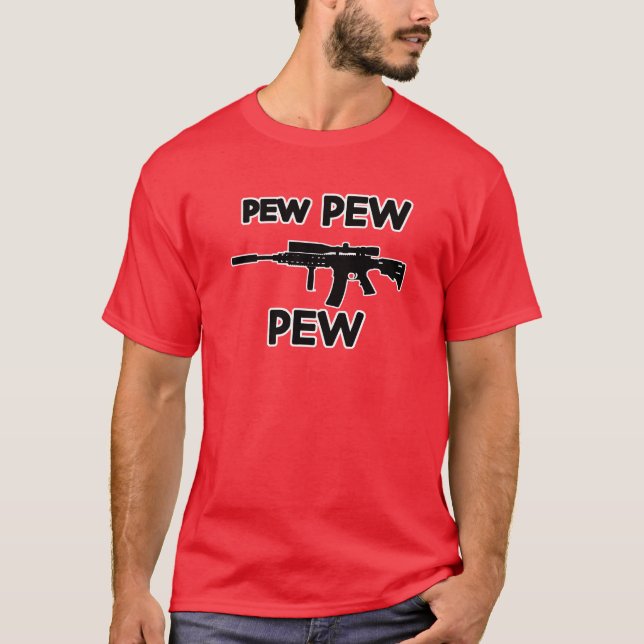 T-shirt Arme à feu de banc de banc (Devant)