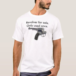 T-shirt Arme à feu de suicide, revolver à vendre.