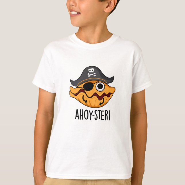 T-shirt Arme à huîtres de pirates amusants (Devant)
