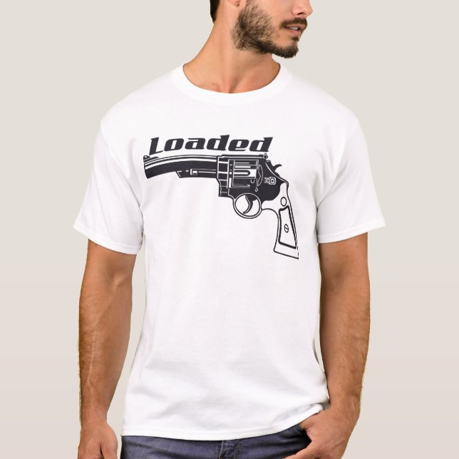 T-shirt Arme à main chargée par encre personnalisée améric (Devant)