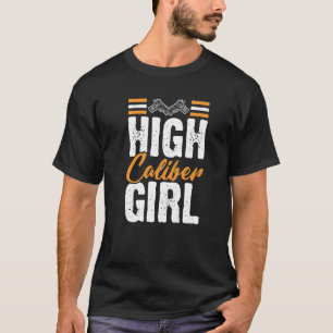 T-shirt Arme de canon féminin de calibre élevé 2ème amende