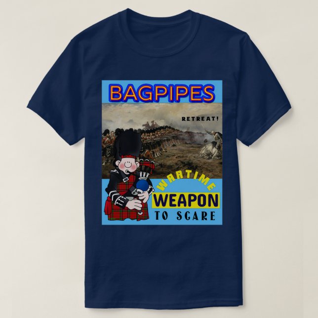 T-shirt Arme de guerre des Bagpipers (Design devant)