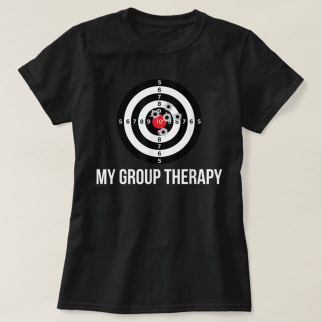T-shirt Arme, Gamme de tir de thérapie de groupe (Design devant)