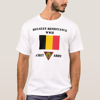 T-shirt Armée de secret de résistance de la Belgique