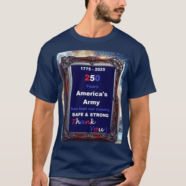 T-shirt Armée de terre de 250 ans (Devant)