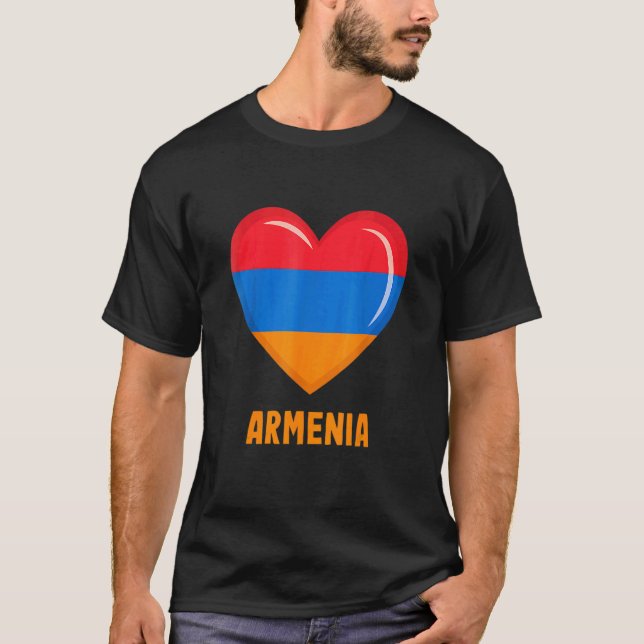 T-shirt Armenia Flag   Armenian (Devant)