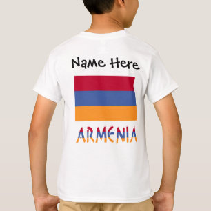 T-shirt Arménie - Drapeau noir Personnalisation