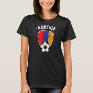 T-shirt Arménie Football Arménie Drapeau Football Fierté a
