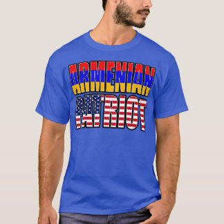 T-shirt Arménien-Américain Patriot Pride Patrimoine Drapea