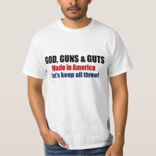 T-shirt Armes à feu de Dieu et entrailles - pro troupes