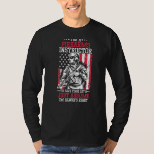 T-shirt Armes à feu instructeur pistolet tir sécurité Trai