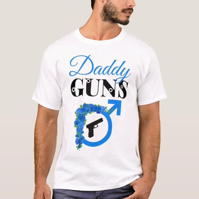 T-shirt Armes à feu ou Roses Révélation de genre Baby show (Devant)