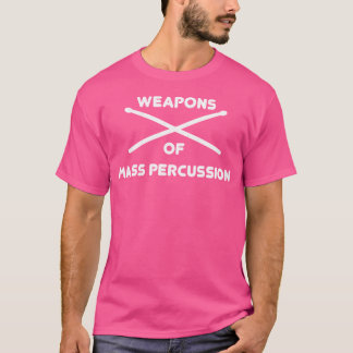 T-shirt Armes De Grunge De Chaussures De Drum De Percussio