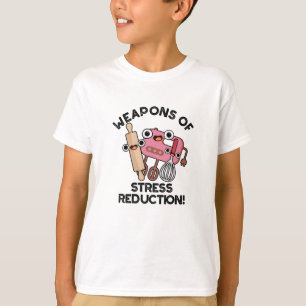T-shirt Armes De Réduction Du Stress Drôle Pun De Cuisson